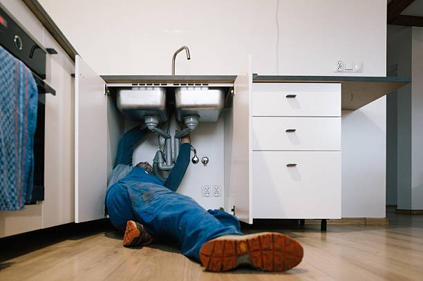 Professional Plumbing technician working in Goode, VA